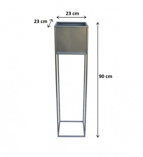 Kwietnik ze skrzynką metalowy loft 90 cm